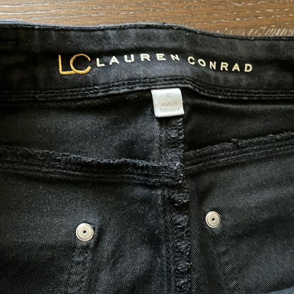 LC Lauren Conrad black denim low rise jeans Size 6 - Picture 12 of 17